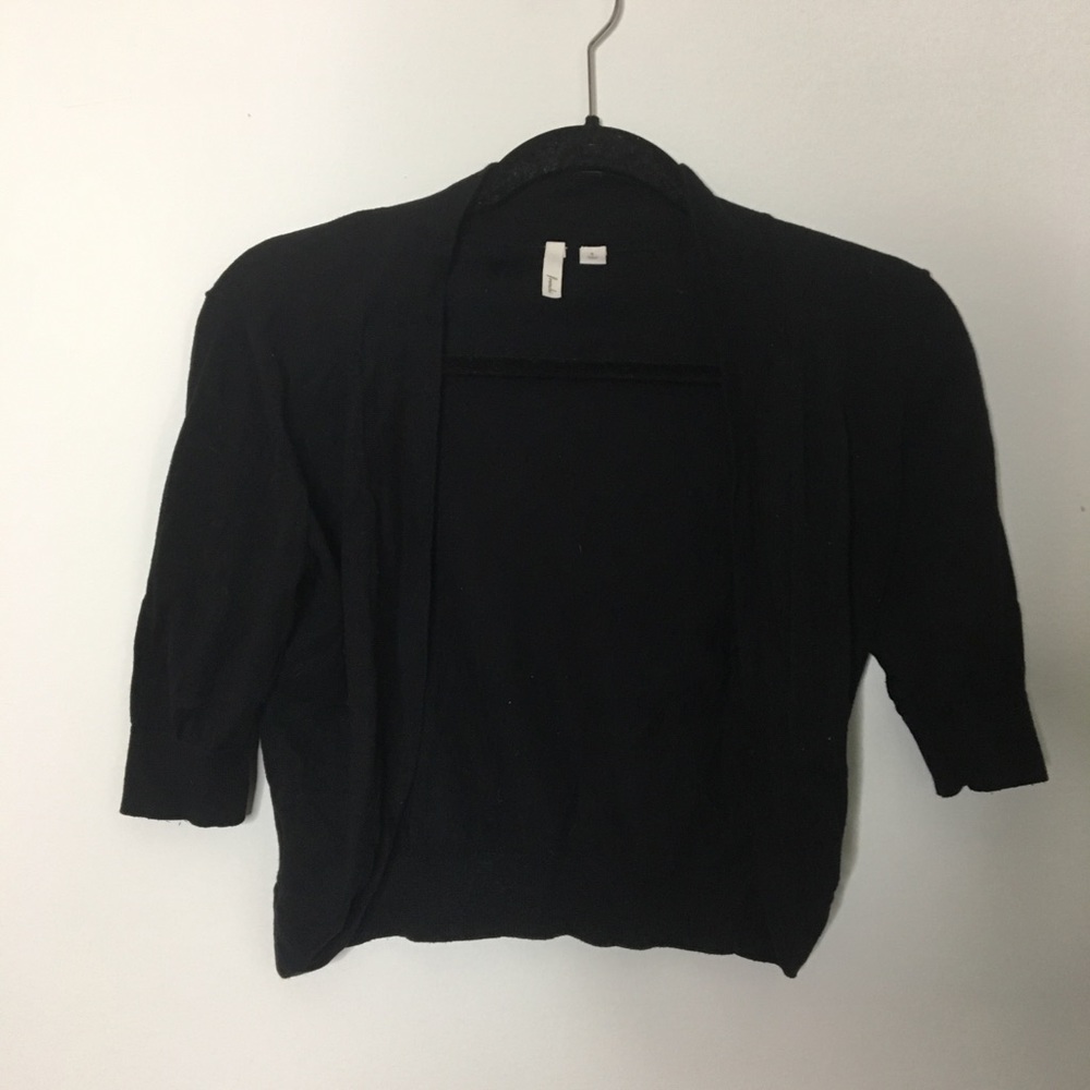 Frenchi cropped quarter sleeved cardigan